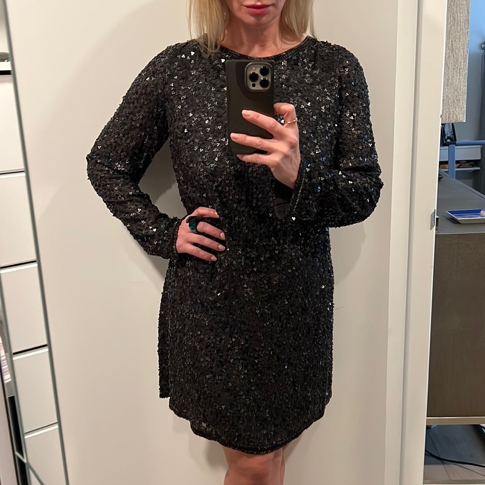 All Saints Beaded Cocktail Dress